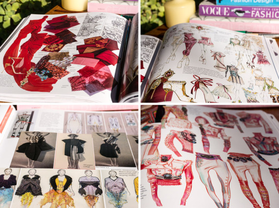 Fashion portfolio book by Anna Kiper, collage